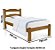 Cama de Solteiro Bonafé de Madeira Maciça Reforçada Imbuia - Imagem 3