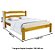 Cama de Casal Bonafé de Madeira Maciça Reforçada Cerejeira - Imagem 3