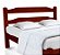 Cama de Casal Bonafé de Madeira Maciça Reforçada Mogno - Imagem 2
