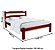 Cama de Casal Bonafé de Madeira Maciça Reforçada Mogno - Imagem 3