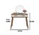 Aparador Maitê 100% MDF Com 2 Gavetas Off White/Freijó - Imagem 3