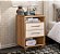 Mesa de Cabeceira Mel / Off White Com 2 gavetas Valente - Imagem 2