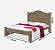 Cama de Casal em MDF Estrado Reforçado Lia  Castanho Wood - Imagem 5