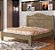 Cama de Casal em MDF Estrado Reforçado Lia  Castanho Wood - Imagem 1