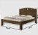 Cama de Casal em MDF Estrado Reforçado Elly Castanho - Imagem 5