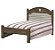 Cama de Solteiro em MDF Estrado Reforçado Elly Castanho/Avelã - Imagem 4