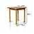 Mesa Com 4 Banquetas de Madeira Maciça 75x75 Bonacor Cerejeira - Imagem 4
