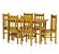 Mesa Com 6 Cadeiras de Madeira Maciça 160x80 Bonacor A Cerejeira - Imagem 1