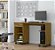 Conjunto Home Office Mesa de Computador + Armario Multiuso Lisboa 100% MDF Nature - Imagem 4