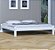 Cama King Size Turca de Madeira Maciça Reforçada Branco - Imagem 1