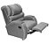 Poltrona do Papai Reclinavel Com Gatilho Zero Wall Suede Cinza - Imagem 3