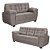 Sofá 2 E 3 Lugares Suede Veludo Animale Elegance Bege - Imagem 1