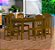 Mesa Com 6 Cadeiras de Madeira Maciça 135x75 Safira Imbuia - Imagem 1