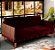 Sofá de 2m Living Fixo Boutique Luxuoso Confortavel Veludo Vinho Pés Reforçado - Imagem 1