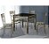 Conjunto Mesa Siena 80x80 4 Cadeiras Tampo Vidro 6mm Preto - Imagem 1