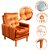 Poltrona Do Papai Reclinável 3 Posições + Puff Veludo Terracota - Imagem 2