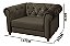 Poltrona Chesterfield Viena Capitonê Suede Marrom - Imagem 4