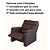 Cadeira Para Idoso Poltrona Estofada Confortavel Corino Marrom - Imagem 3
