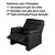 Cadeira Para Idoso Poltrona Estofada Confortavel Corino Preto - Imagem 3