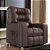 Cadeira Do Papai Reclinavel de Sala Super Conforto GM Corino Café - Imagem 1