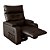 Cadeira Do Papai Reclinavel Sala de Cinema Luxo GM Corino Marrom - Imagem 4