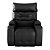 Poltrona Do Papai Reclinavel Abertura Facil Porta Copo Luxo GM Corino Preto - Imagem 5