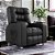 Poltrona Do Papai Reclinavel Resistente Confortavel GM Corino Preto - Imagem 1