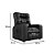 Poltrona Do Papai Reclinavel Resistente Confortavel GM Corino Preto - Imagem 5