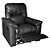 Poltrona Do Papai Reclinavel Sistema Gatilho Super GM Corino Preto - Imagem 3