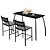 Mesa Para Apartamento De Parede Compacta Com 2 Cadeiras Fit - Imagem 3