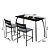 Mesa Para Apartamento De Parede Compacta Com 2 Cadeiras Fit - Imagem 4