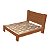 Cama Queen Size Casal Milano de Madeira Maciça Cedro Tauari Castanho - Imagem 3