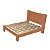Cama Queen Size Casal Milano de Madeira Maciça Cedro Tauari Mel - Imagem 3