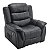 Poltrona do Papai de Massagem Relaxante Elétrica Ocean Corino Premium Preto - Imagem 1
