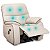 Poltrona Do Papai Reclinável Elétrica E Massagem Com Entrada USB Corino Premium Off White - Imagem 5