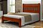 Cama Queen Size Antares de Madeira Maciça Angelim Pedra/Tauari - Mel - Imagem 1
