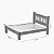 Cama de Casal Pérola de Madeira Maciça Angelim Pedra/Tauari - Imbuia - Imagem 5