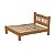 Cama Queen Size Pérola de Madeira Maciça Angelim Pedra/Tauari - Imbuia - Imagem 3