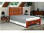 Cama de Casal Bari de Madeira Maciça Angelim Pedra/Tauari - Mel - Imagem 1