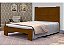 Cama Queen Size Malbec de Madeira Maciça Angelim Pedra/Tauari - Cor Imbuia - Imagem 1