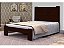 Cama Queen Size Malbec de Madeira Maciça Angelim Pedra/Tauari - Cor Tabaco - Imagem 1
