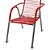 Cadeira De Area adulto Fio Varanda Externa Reforçada Vermelho - Imagem 3