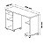 Mesa Para Computador Notebook Escrivaninha Million Branco - Imagem 4