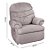Poltrona Do Papai Reclinável Em Suede Veludo Cinza Super Promoção - Imagem 3