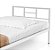 Cama de Aço Moderna Solteiro Reforçado Pelaio Cristal Branca - Imagem 3