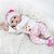 Boneca Bebe Reborn Laura Baby Daylin 18'' 100% vinil - Imagem 2