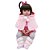 BONECA BEBE REBORN LAURA BABY SARAH 18'' 100% VINIL - Imagem 5
