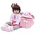 BONECA BEBE REBORN LAURA BABY SARAH 18'' 100% VINIL - Imagem 2