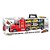CAMINHÃO TRANSPORTADOR DE BRINQUEDO EM PLÁSTICO – COM 5 CARRINHOS E 1 HELICÓPTERO SHINY TOYS - Imagem 2