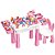 BRINQUEDO INFANTIL MESA MULTIFUNCIONAL INTERATIVA ROSA - Imagem 1